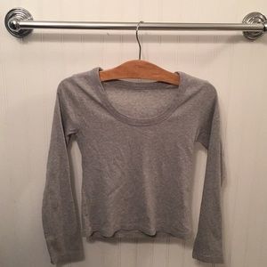 Grey long sleeve top